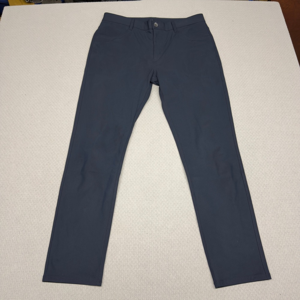 Vuori Pants Mens 33x29 Navy Blue Slim Fit Performance Stretch Chino V430-S